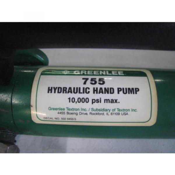 NEW Greenlee 755 High-Pressure Hydraulic Hand Pump FREE SHIPPING #4 image