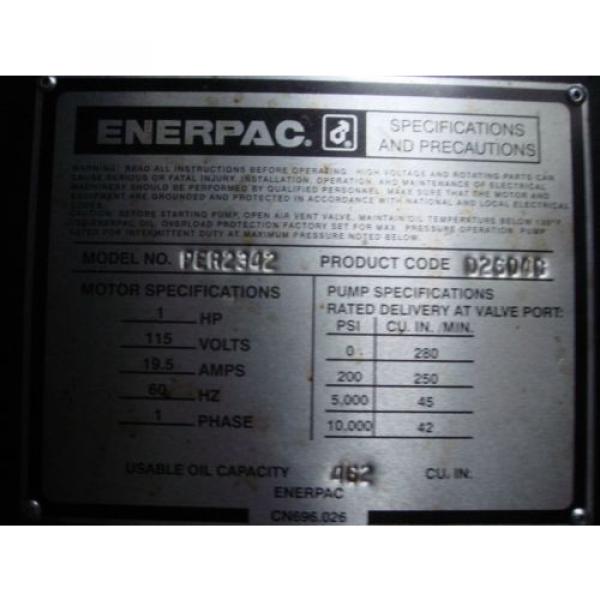 Enerpac Electric Hushh-Pump 1 HP 115 VOLTS 1 PHASE #5 image