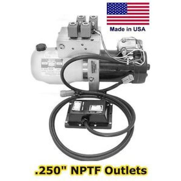 Hydraulic DC Power Unit - 4 &amp; 3 Way Release Valve - Side Mount - Triple Filter #1 image