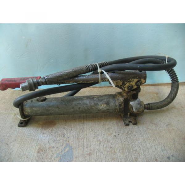 Hydraulic 16&#034; long Hand Pump w/6&#039; Hi-Pressure hose+ quick-connect #2 image