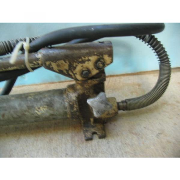 Hydraulic 16&#034; long Hand Pump w/6&#039; Hi-Pressure hose+ quick-connect #3 image