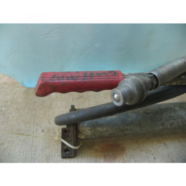 Hydraulic 16&#034; long Hand Pump w/6&#039; Hi-Pressure hose+ quick-connect #4 image