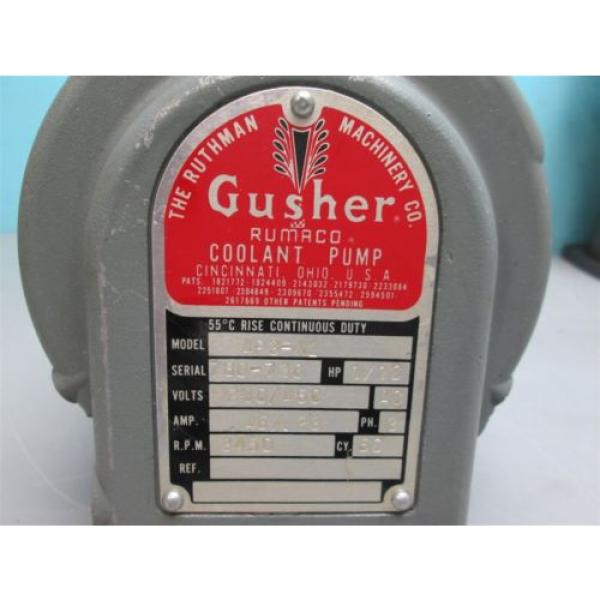 Gusher Pump Model 4P3-XL 1/10hp 3ph 12&#034; Stem Flange intake 1/2&#034; NPT out Pipe New #3 image