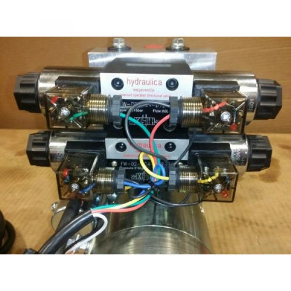 12 Volt DC Dual Acting Hydraulic Power unit 1.3 GPM @ 3000 PSI #2 image