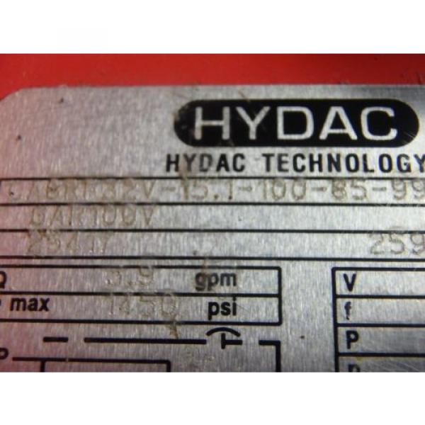 HYDAC TECNOLOGY POWER UNIT_CABRF32V-15.1-100-85-99_CABRF32V1511008599 #4 image