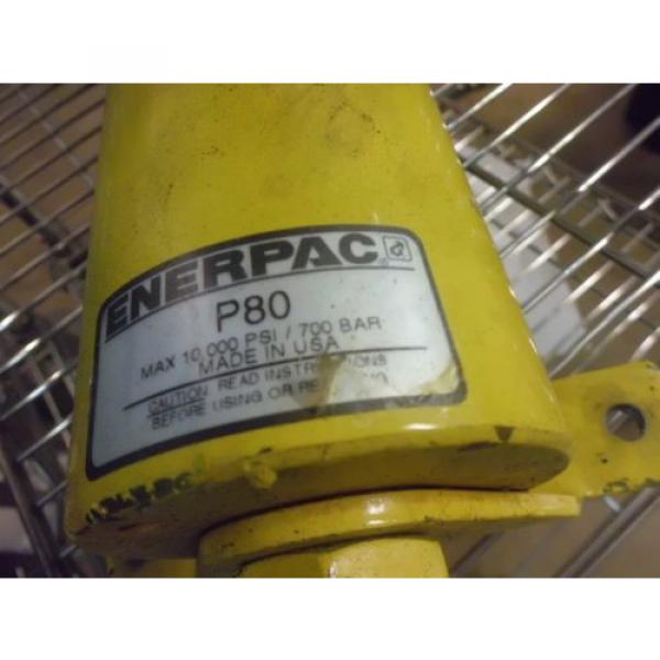 Enerpac P-80 2 Speed Steel Hand Pump WITH HYDRAULIC HOSE AND FITTINGS #3 image
