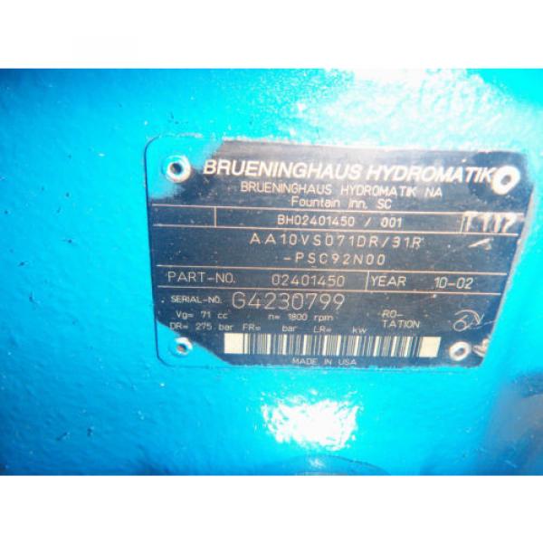 Rexroth/brueninghaus AA10VSO71DR/31R-PSC92N00 Hydraulic Pump #2 image
