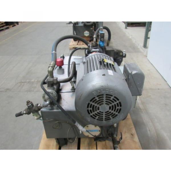 VICKERS T50P-VE Hydraulic Power Unit 25HP 2000PSI 33GPM 70 Gal. Tank #3 image
