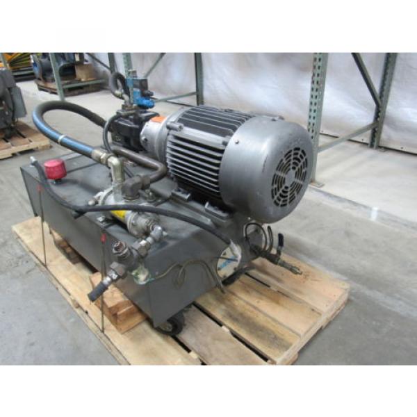 VICKERS T50P-VE Hydraulic Power Unit 25HP 2000PSI 33GPM 70 Gal. Tank #5 image