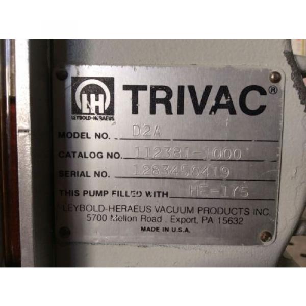 Trivac Vacuum Pump D2A #3 image