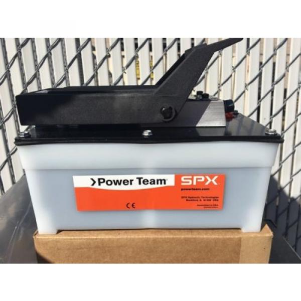 NEW SPX POWER TEAM PA6 HYDRAULIC FOOT PUMP AIR DRIVEN 10,000PSI #1 image