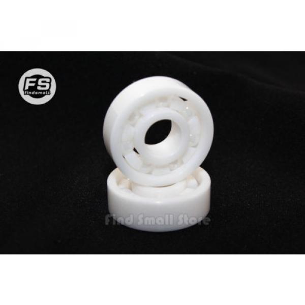 Full Ceramic 608 8x22x7 Miniature Ball Bearings ZrO2 Zirconia White #1 image