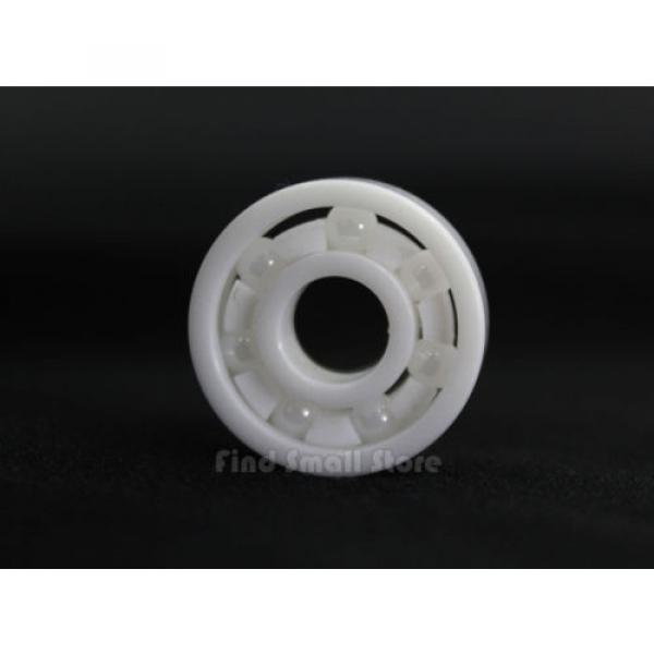 Full Ceramic 608 8x22x7 Miniature Ball Bearings ZrO2 Zirconia White #2 image