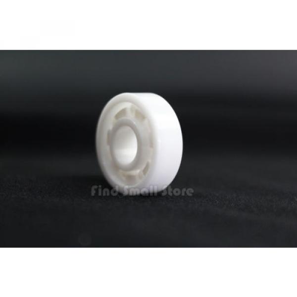 Full Ceramic 608 8x22x7 Miniature Ball Bearings ZrO2 Zirconia White #4 image