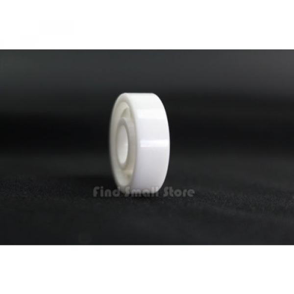 Full Ceramic 608 8x22x7 Miniature Ball Bearings ZrO2 Zirconia White #5 image