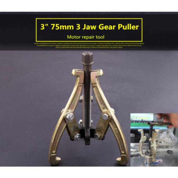 3 Jaw Gear / Hub Bearing Puller Reversible Fly Wheel Pulley Remover Tool 3&#034; 75mm #4 image