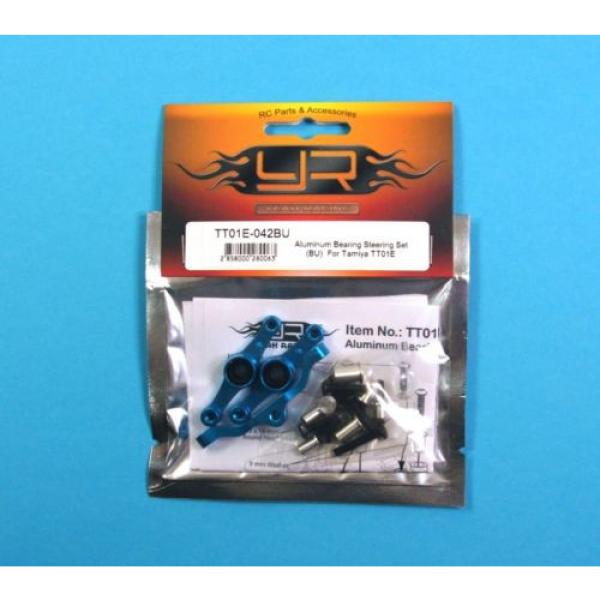 Yeah Racing Blue alloy ball bearing steering kit for Tamiya TT01E 1:10 RC car. #5 image