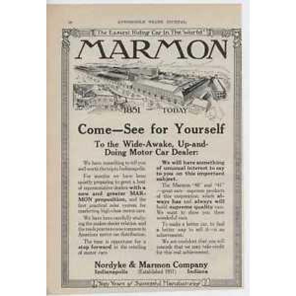 1914 Marmon Automobile Indianapolis IN Auto Ad American Ball Bearing Co ma7921 #5 image