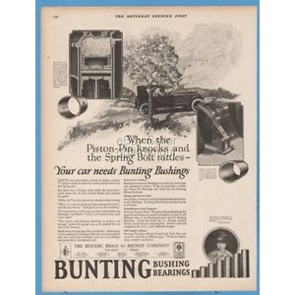 1923 Bunting Brass &amp; Bronze Co Toledo OH Ohio Automobile Bushings Bearings Ad #5 image