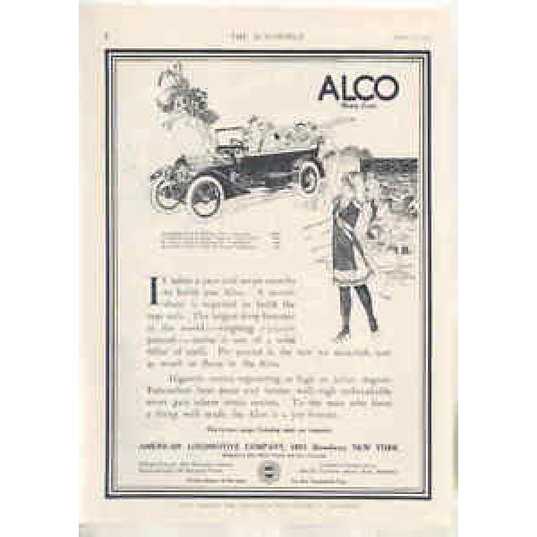 1912 ALCO Automobile Magazine Ad Rhineland Ball Bearings ma0411 #5 image