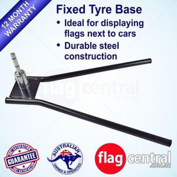 Fixed Tyre Base Steel Outdoor Flag Double Ball Bearing Banner Car Dealerships #5 image