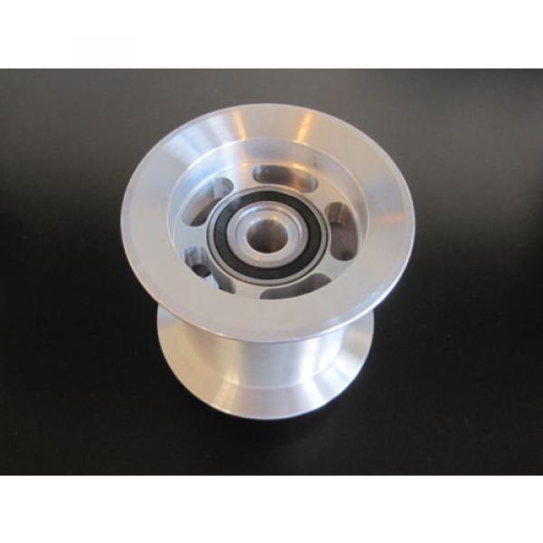 New Billet aluminum 3&#034; Idler Pulley dual bearing dragster funny car blower #2 image