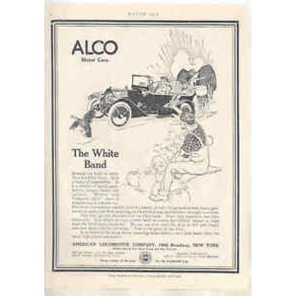 1912 ALCO The White Band Automobile Magazine Ad Rhineland Ball Bearings ma0412 #5 image