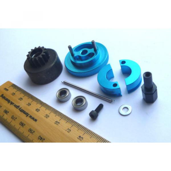 Clutch &amp; Flywheel kit for 1/10 RC Nitro Buggy/Car 14T Alloy Shoes/Bearings HSP #5 image