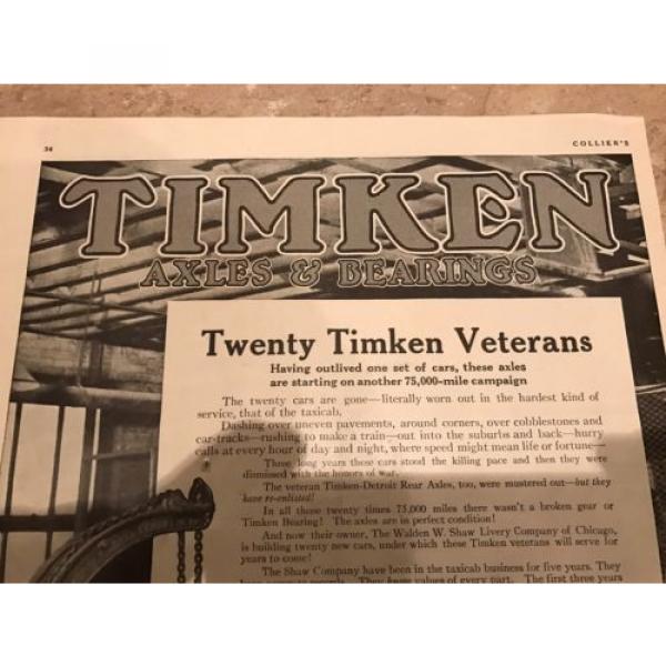 Timken Axles &amp; Bearings Advertisement (1916) #2 image