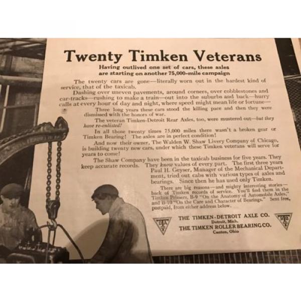 Timken Axles &amp; Bearings Advertisement (1916) #3 image