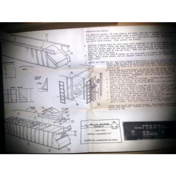Roller Bearing Models ho 50&#039; Outside Braced Box Car Kit Undecorated 627-400 #2 image
