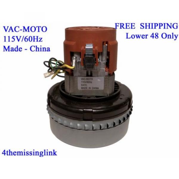 NEW CAR WASH VACUUM COMMERCIAL QUALITY REPLACEMENT MOTOR 5.7 DOUBLE BALL BEARING #1 image