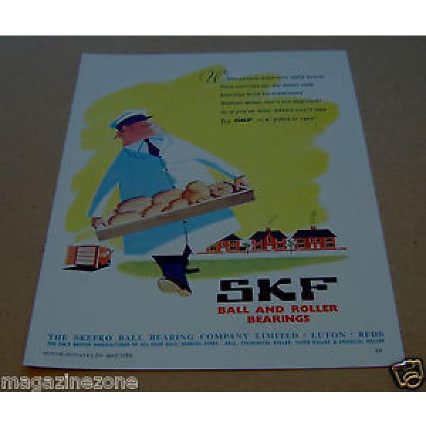 SKEFKO Ball Bearing Company SKF original magazine advert from/dated  April 1959 #5 image