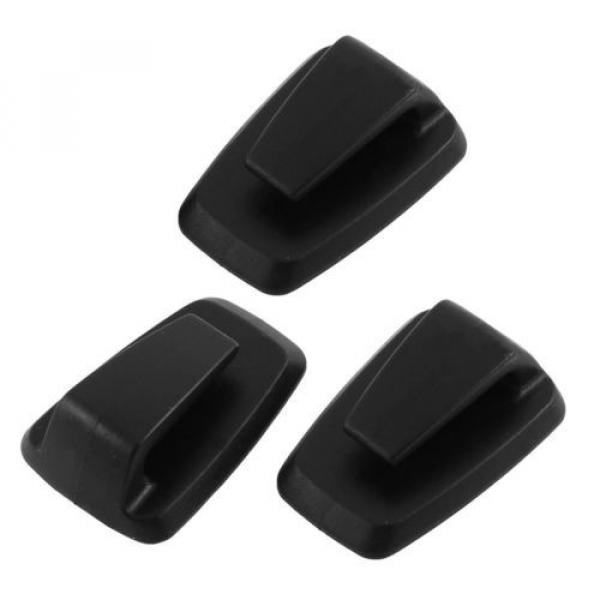3 x Mini Portable Black Car Truck Small Items Hanger Hook Clip Load-Bearing 250g #3 image