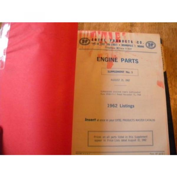 1963 ERTEL PRODUCTS CATALOG ENGINE PARTS BEARINGS VALVES PISTONS BUS TRUCK CAR #4 image