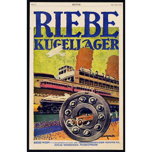Antique Print-ADVERTISING-RIEBE-SKF-BALL BEARINGS-BERLIN-TRAIN-CAR-Motor-1917 #5 image
