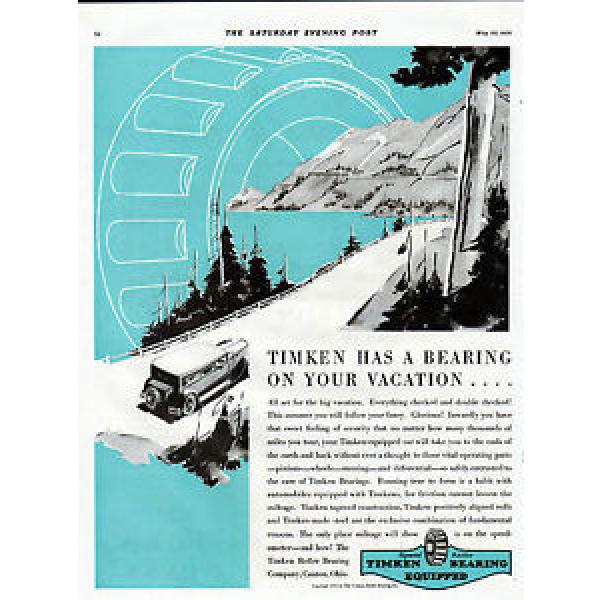 1931 Timken Roller Bearings car ad -82 year old ad---\937 #5 image