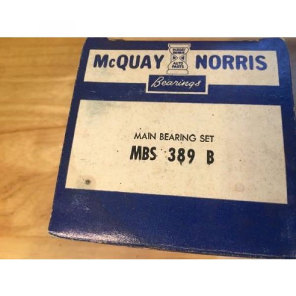 McQuay-Norris Main Bearing set MBS-389 B Vintage Car Parts 3969B STD #2 image