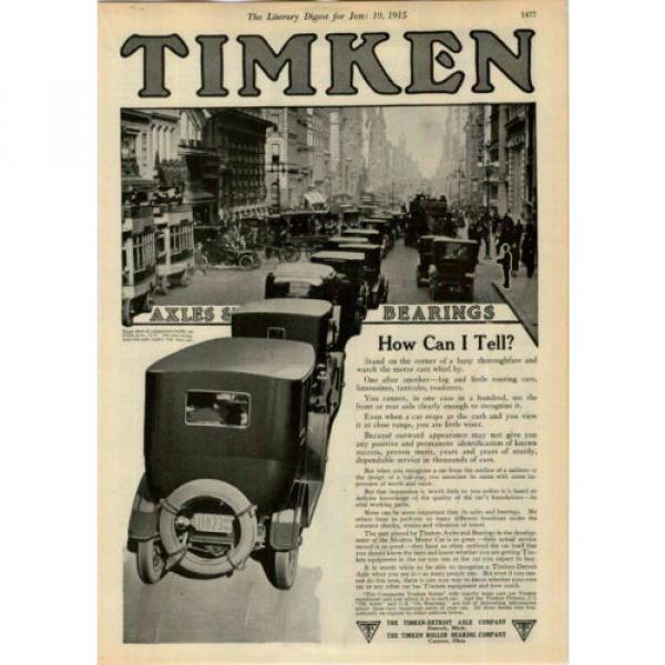1915 TIMKEN AXLES &amp; BEARINGS WILSON BROTHERS ATHLECTIC UNION SUIT AUTO CAR AD #4 image