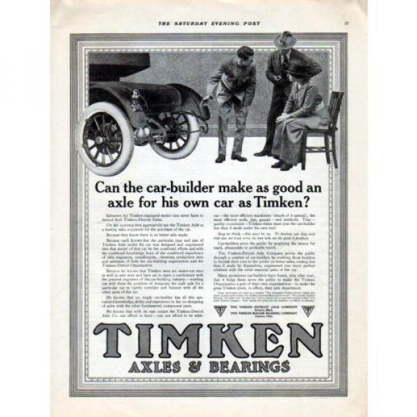 1914  Timken Axles &amp; Bearings Ad --Buy Timken Equipped Cars Only---j647 #4 image