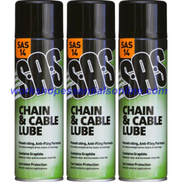 Chain Cable Spray Lube Bearing Bike Motorcycle Car Forklift with Graphite SAS14 #4 image