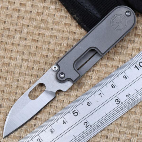 Pocket Folding Bearing Systems Knife Titanium Car Key S35VN High Hardness Blade #1 image