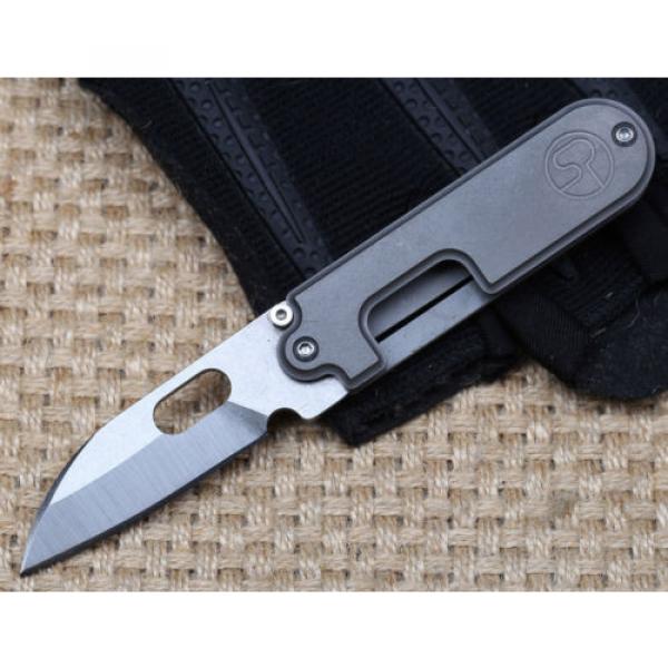 Pocket Folding Bearing Systems Knife Titanium Car Key S35VN High Hardness Blade #3 image