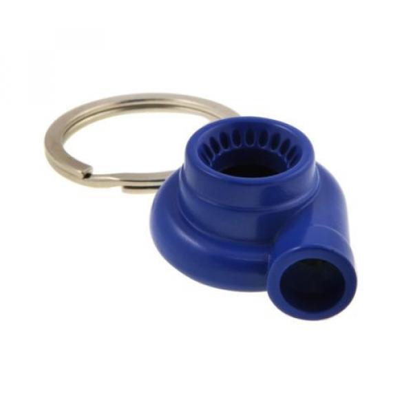 New BLUE Metal Spinning Turbo Bearing Key Key Ring Chain For Car/Truck/SUV Hot #5 image