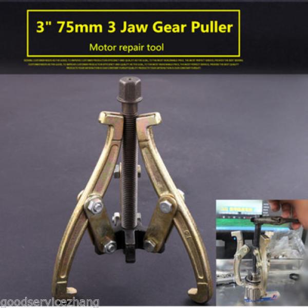 Mechanic Gear Puller 3 Jaw 3&#034; 75mm Gear Pulley Bearing Puller Motor Repair Tool #1 image
