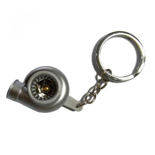 1PC Car Spinning Turbo Charger Keychain Turbine Sleeve Bearing Keyring Keyfob #4 image