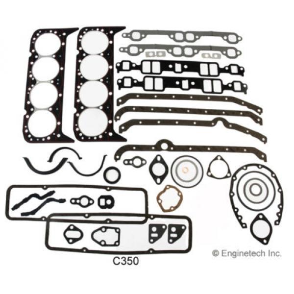 CHEVY SBC CAR TRUCK 350 5.7L ENGINE RERING REMAIN KIT BEARINGS GASKETS RINGS #2 image