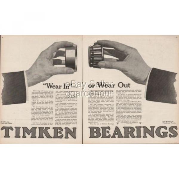 Timken Detroit Michigan Bearings Truck Automobile Farm Tractor 1918 Print Ad #3 image