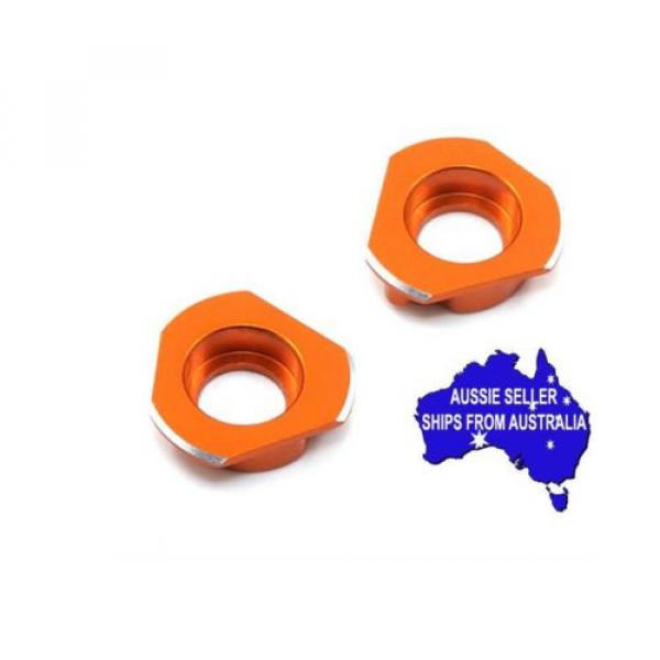 Orange alloy Ball Bearing hubs for HPI Sprint 2 1:10 RC car #4 image