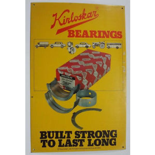 India Vintage Tin Sign KIRLOSKAR BALL BEARINGS Automobile 44595 #5 image